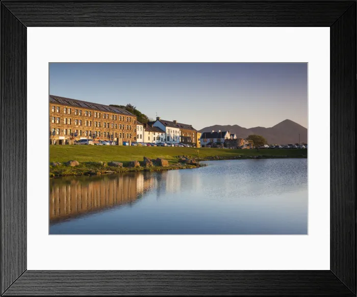 Framed Print : Ireland, County Mayo, Westport Quay, harborfront buildings Framed Print : Ireland, County Mayo, Westport Quay, harborfront buildings