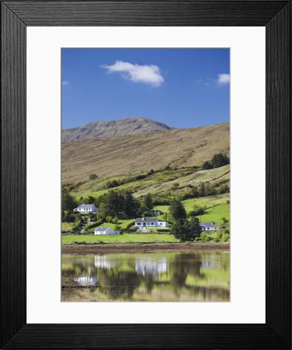 Framed Print : Ireland, County Galway, Leenane, view of Killary Harbor