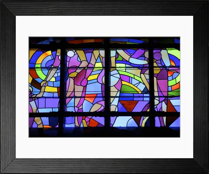 Framed Print : Stained Glass Window, Gellert Hotel and Spa, Budapest, Hungary