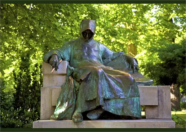 Statue of Anonymous, Vajdahunyad Castle, Budapest, Hungary