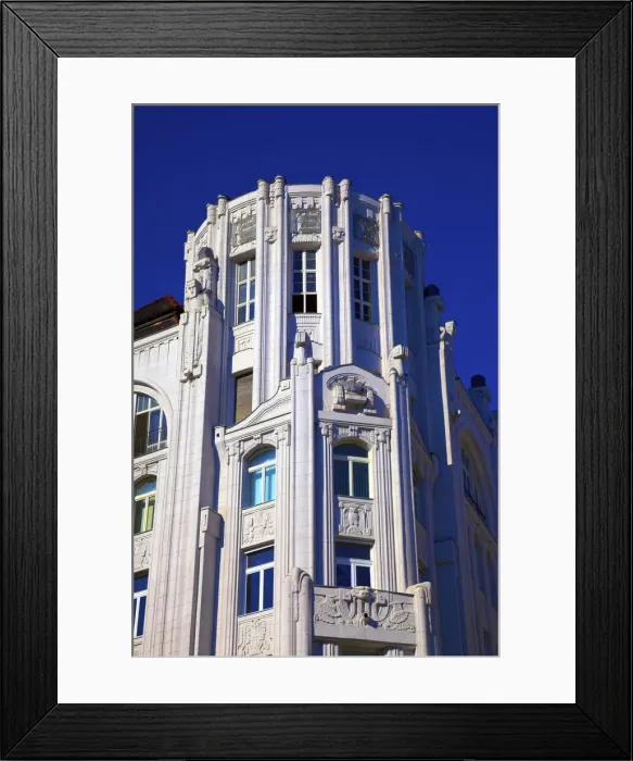 Framed Print : Art Deco Building on Vaci Utca, Budapest, Hungary Framed Print : Art Deco Building on Vaci Utca, Budapest, Hungary