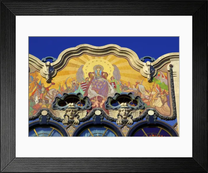 Framed Print : Art Deco Building, Budapest, Hungary Framed Print : Art Deco Building, Budapest, Hungary