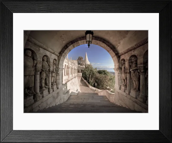Framed Print : Hungary, Budapest, Fishermans Bastion