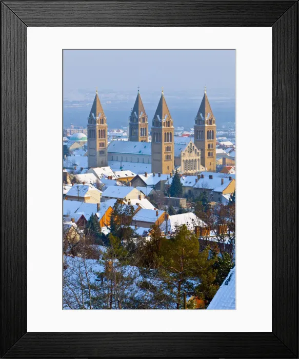 Framed Print : Pecs Cathedral, Pecs, Hungary
