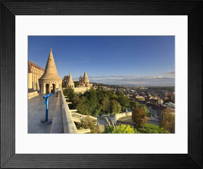Framed Print : Hungary, Budapest, Fishermans Bastion Framed Print : Hungary, Budapest, Fishermans Bastion