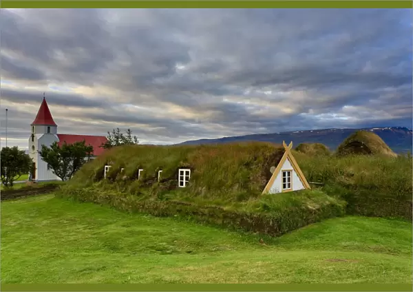 Glumbaer Church and Turf Roofed Farm Museum, Varmahlid, Iceland