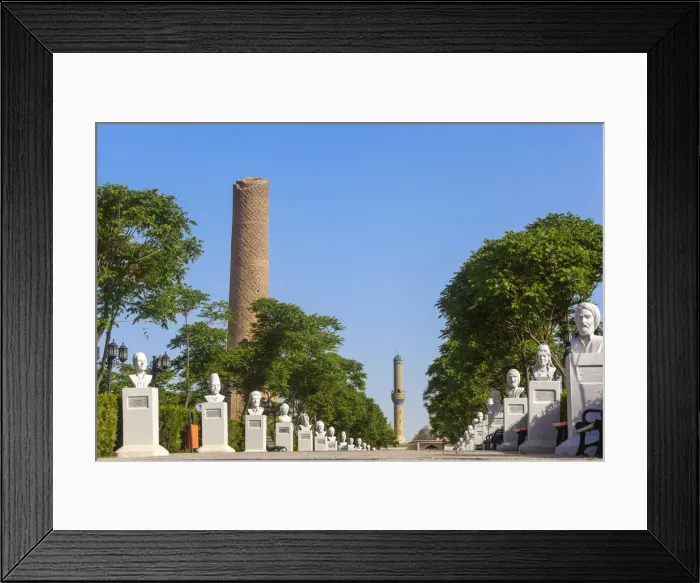 Framed Print : Iraq, Kurdistan, Erbil, Minare Park, Sculpure of Kurdish figures leading to Choli Framed Print : Iraq, Kurdistan, Erbil, Minare Park, Sculpure of Kurdish figures leading to Choli