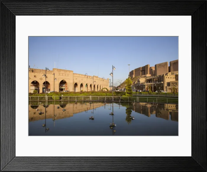 Framed Print : Iraq, Kurdistan, Erbil, Qaysari Bazaars, Shar park and The Citadel - claimed to be Framed Print : Iraq, Kurdistan, Erbil, Qaysari Bazaars, Shar park and The Citadel - claimed to be