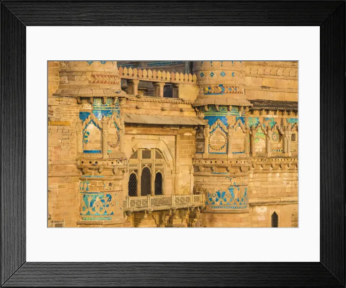 Framed Print : India, Madhya Pradesh, Gwalior, Gwalior Fort, Man Singh Palace Framed Print : India, Madhya Pradesh, Gwalior, Gwalior Fort, Man Singh Palace