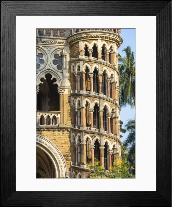 Framed Print : India, Maharashtra, Mumbai, Fort area, University of Mumbai, designed by Gilbert Scott