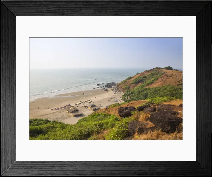 Framed Print : India, Goa, View of Vagator Beach Framed Print : India, Goa, View of Vagator Beach