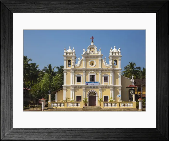 Framed Print : India, Goa, Cavelossim, Holy Cross Church Framed Print : India, Goa, Cavelossim, Holy Cross Church