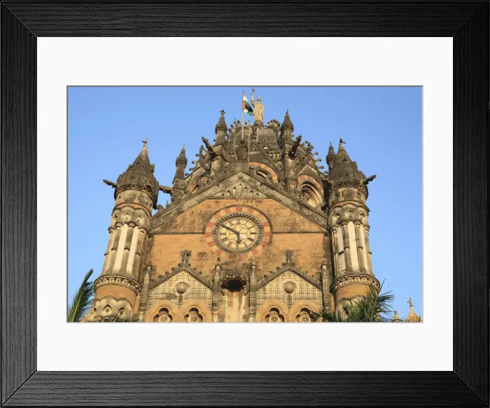 Framed Print : Victoria (Chattrapati Shivaji) Terminus train station, UNESCO World Heritage site Framed Print : Victoria (Chattrapati Shivaji) Terminus train station, UNESCO World Heritage site