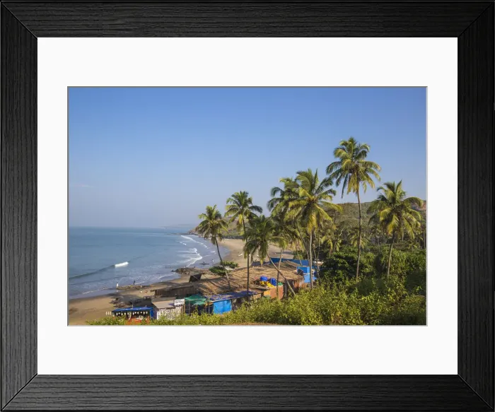 Framed Print : India, Goa, View of Vagator Beach Framed Print : India, Goa, View of Vagator Beach