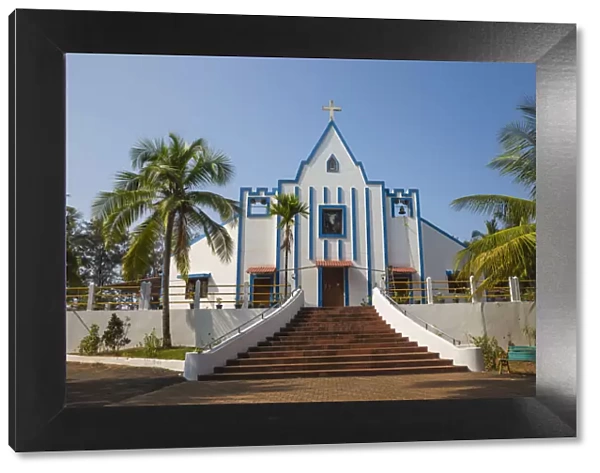 India, Goa, Galgaibag beach, St. Anthonys Church