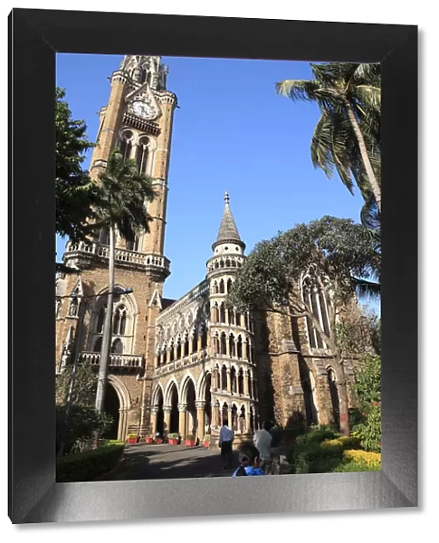 University library and clock tower (1869-1878), Mumbai, Maharashtra, India