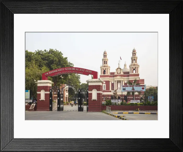 Framed Print : India, Delhi, New Delhi, Sacred Heart Cathedral Framed Print : India, Delhi, New Delhi, Sacred Heart Cathedral