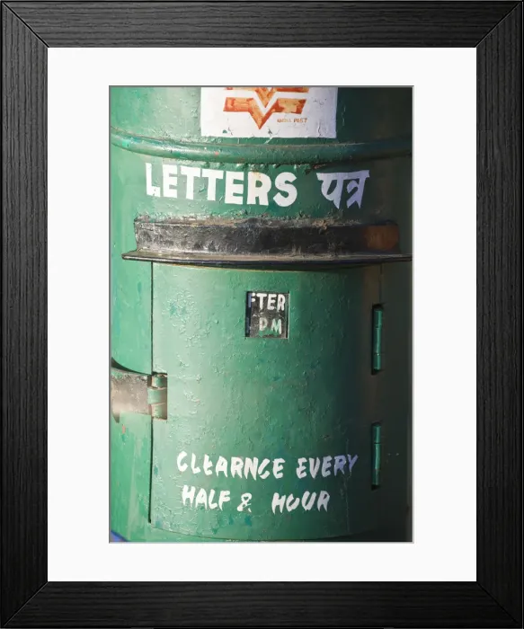 Framed Print : India, West Bengal, Darjeeling, Chowrasta, Letter boxes Framed Print : India, West Bengal, Darjeeling, Chowrasta, Letter boxes