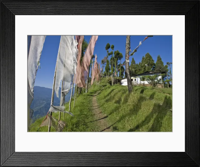 Framed Print : India, Sikkim, Pelling, Sangachoeling Gompa, the second oldest Gompa in Sikkim