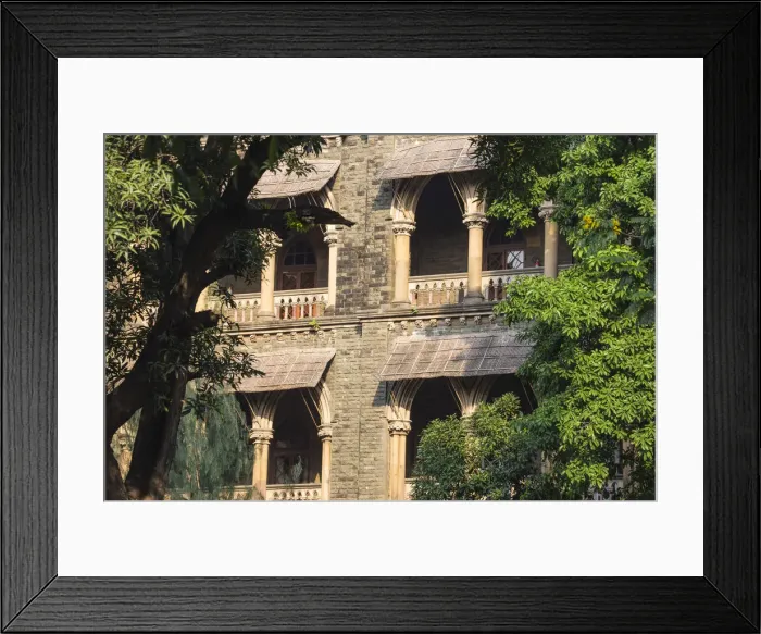 Framed Print : India, Maharashtra, Mumbai, Fort area, Oval Maiden and Bombay High Court Framed Print : India, Maharashtra, Mumbai, Fort area, Oval Maiden and Bombay High Court
