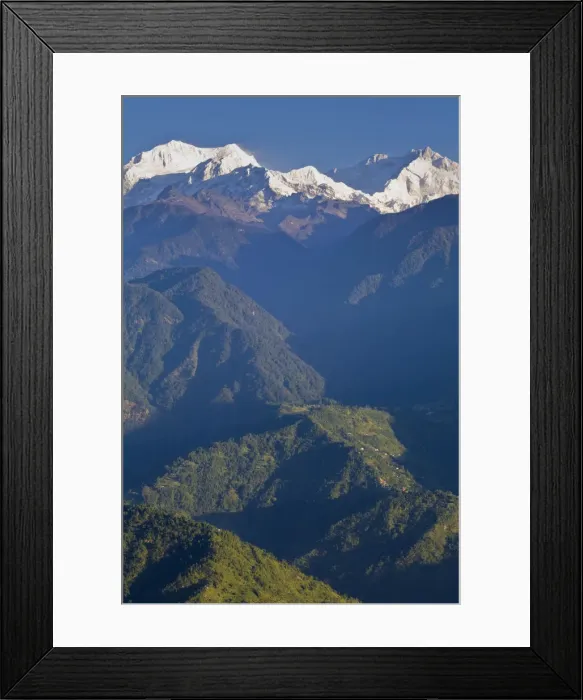 Framed Print : India, Sikkim, Pelling, Upper Pelling, Kanchenjunga, Kangchendzonga range Framed Print : India, Sikkim, Pelling, Upper Pelling, Kanchenjunga, Kangchendzonga range