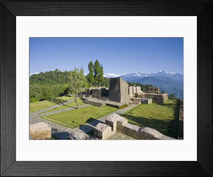 Framed Print : India, Sikkim, Pelling, Rabdentse Ruins, Ancient capital of Sikkim