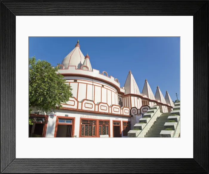 Framed Print : India, West Bengal, Kalimpong, Mangal Dham Temple sacred to Krishna