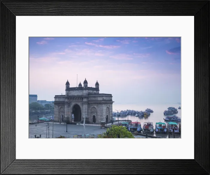 Framed Print : India, Maharashtra, Mumbai, View of Gateway of India Framed Print : India, Maharashtra, Mumbai, View of Gateway of India