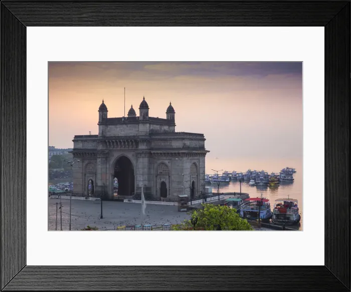 Framed Print : India, Maharashtra, Mumbai, View of Gateway of India