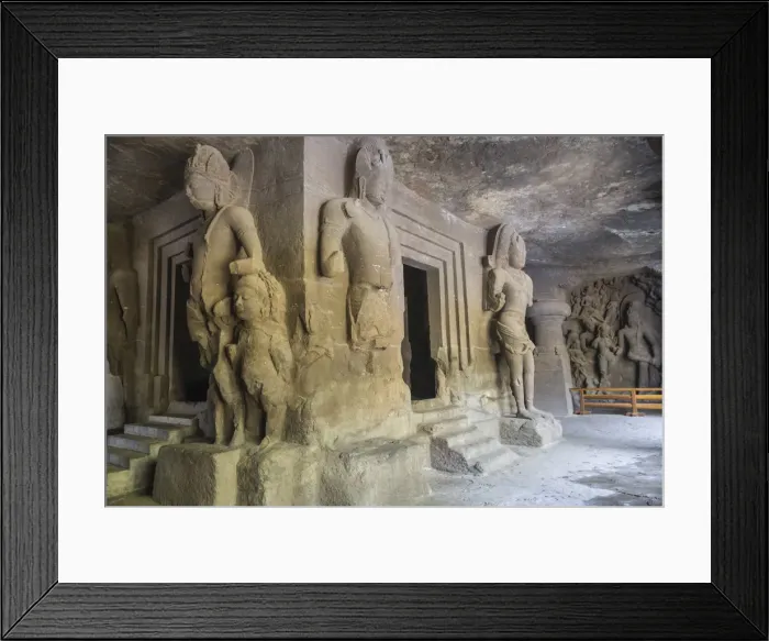 Framed Print : India, Maharashtra, Mumbai, Elephanta Island cave temples, a Unesco World Heritage Site Framed Print : India, Maharashtra, Mumbai, Elephanta Island cave temples, a Unesco World Heritage Site