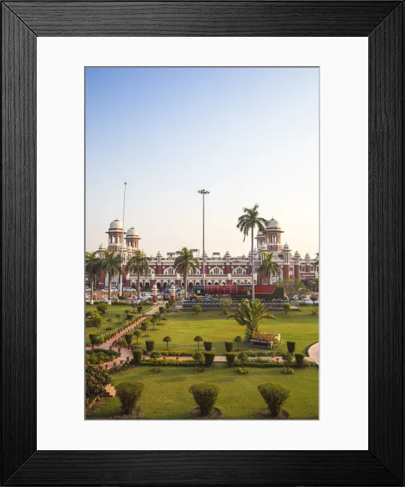 Framed Print : India, Uttar Pradesh, Lucknow, Charbagh, Lucknow Railway station Framed Print : India, Uttar Pradesh, Lucknow, Charbagh, Lucknow Railway station