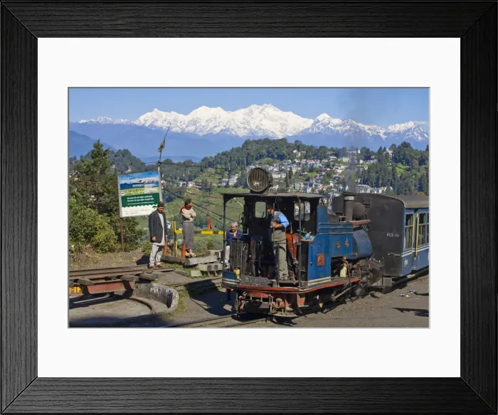 Framed Print : India, West Bengal, Darjeeling, Darjeeling Train station, home to Darjeeling Himalayan Framed Print : India, West Bengal, Darjeeling, Darjeeling Train station, home to Darjeeling Himalayan