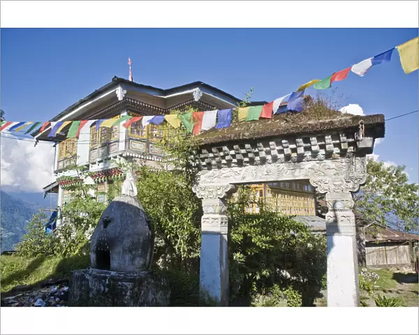 India, Sikkim, Pelling, Pemayangtse Gompa, One of Sikkims oldest and most significant