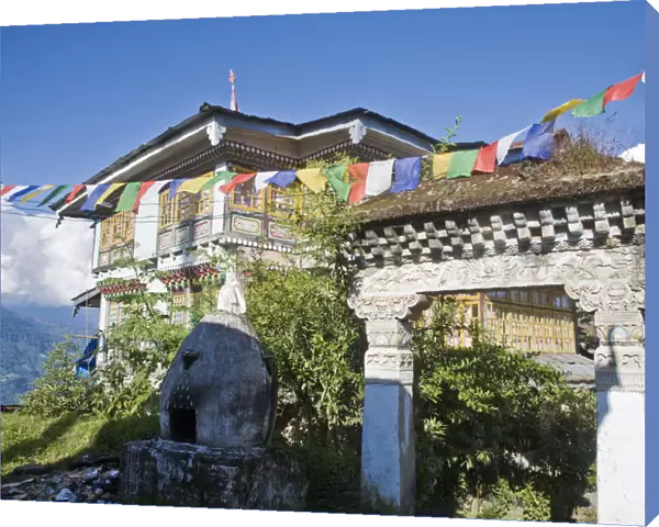 India, Sikkim, Pelling, Pemayangtse Gompa, One of Sikkims oldest and most significant