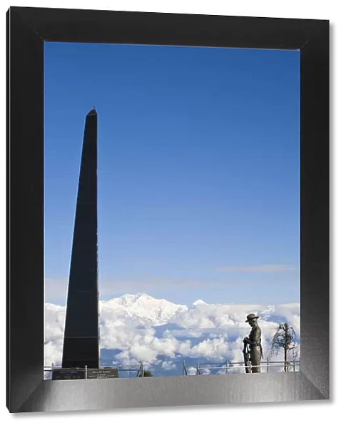 India, West Bengal, Darjeeling, Batasia Loop, Gorkha war memorial