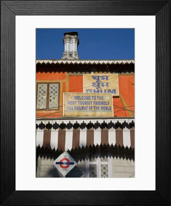 Framed Print : India, West Bengal, Darjeeling, Ghoom Railway Station Framed Print : India, West Bengal, Darjeeling, Ghoom Railway Station