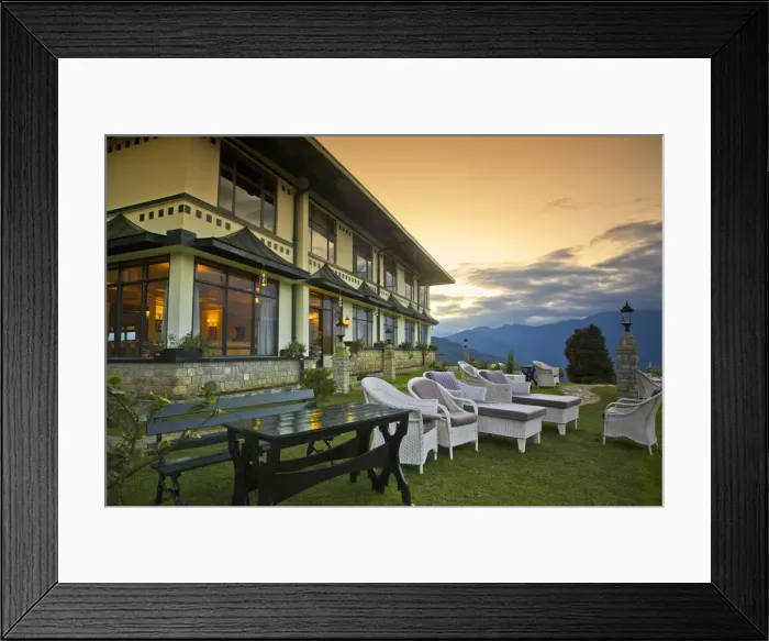 Framed Print : India, Sikkim, Pelling, Elgin Mount Pandim Hotel Framed Print : India, Sikkim, Pelling, Elgin Mount Pandim Hotel