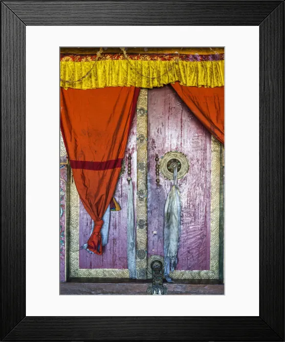 Framed Print : Doorway, Deskit monastery, Ladakh, India Framed Print : Doorway, Deskit monastery, Ladakh, India