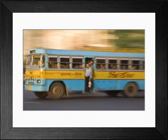 Framed Print : India, West Bengal, Kolkata, Calcutta, Bus Framed Print : India, West Bengal, Kolkata, Calcutta, Bus