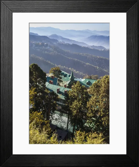 Framed Print : India, Himachal Pradesh, Shimla, View of mountains