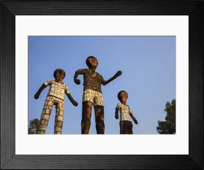 Framed Print : India, Haryana and Punjab, Chandigarh, Nek Chands Rock Garden, Sculptures Framed Print : India, Haryana and Punjab, Chandigarh, Nek Chands Rock Garden, Sculptures