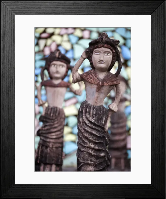 Framed Print : India, Haryana and Punjab, Chandigarh, Nek Chands Rock Garden, Sculptures Framed Print : India, Haryana and Punjab, Chandigarh, Nek Chands Rock Garden, Sculptures