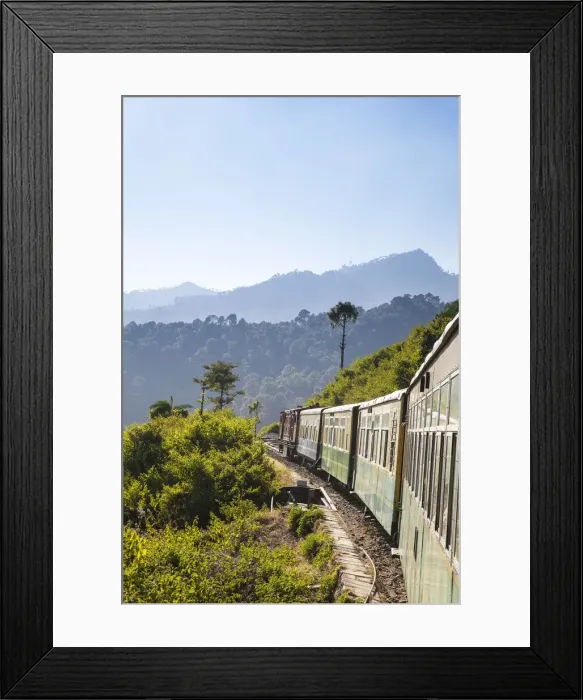 Framed Print : India, North-West India, The Kalkaaa'Shimla Railway, The Himalaya Queen toy train