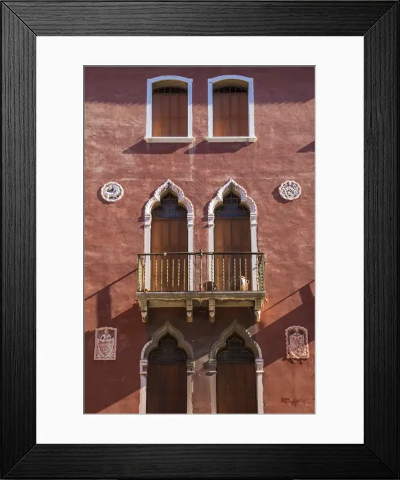 Framed Print : Facade of building in Cannaregio, Venice, Veneto, Italy Framed Print : Facade of building in Cannaregio, Venice, Veneto, Italy