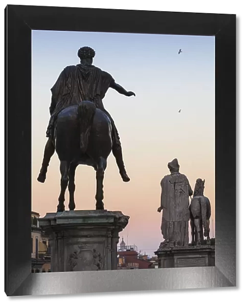 Italy, Lazio, Rome, Capitol Hilll, Equestrian statue of the Roman Emperor Marcus Aurelius