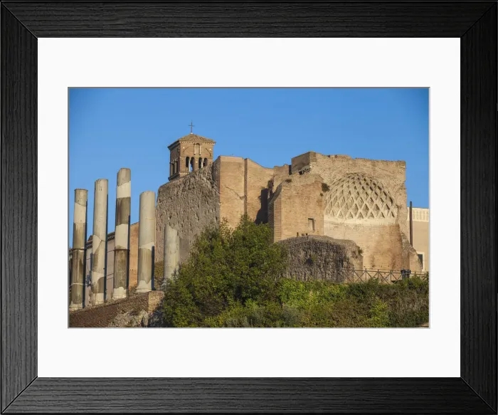 Framed Print : Italy, Lazio, Rome, The Roman Forum, Temple of Venus and Rome Framed Print : Italy, Lazio, Rome, The Roman Forum, Temple of Venus and Rome