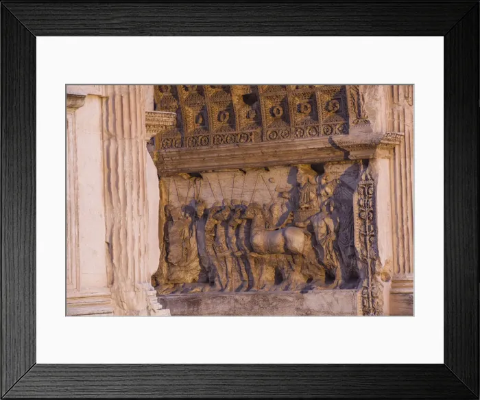 Framed Print : Italy, Lazio, Rome, Via Sacra, Reliefs on The Arch of Titus - Arch di Tito Framed Print : Italy, Lazio, Rome, Via Sacra, Reliefs on The Arch of Titus - Arch di Tito