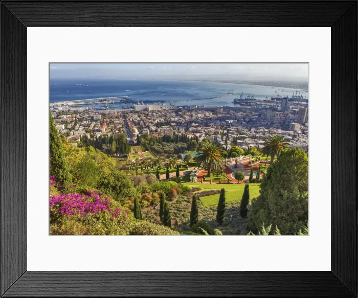 Framed Print : Baha I Gardens, Haifa, Israel Framed Print : Baha I Gardens, Haifa, Israel