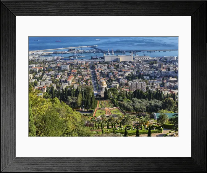 Framed Print : Baha I Gardens, Haifa, Israel Framed Print : Baha I Gardens, Haifa, Israel