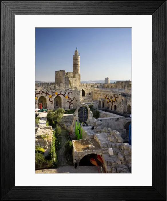 Framed Print : Old town Citadel and tower of David, Jerusalem, Israel Framed Print : Old town Citadel and tower of David, Jerusalem, Israel